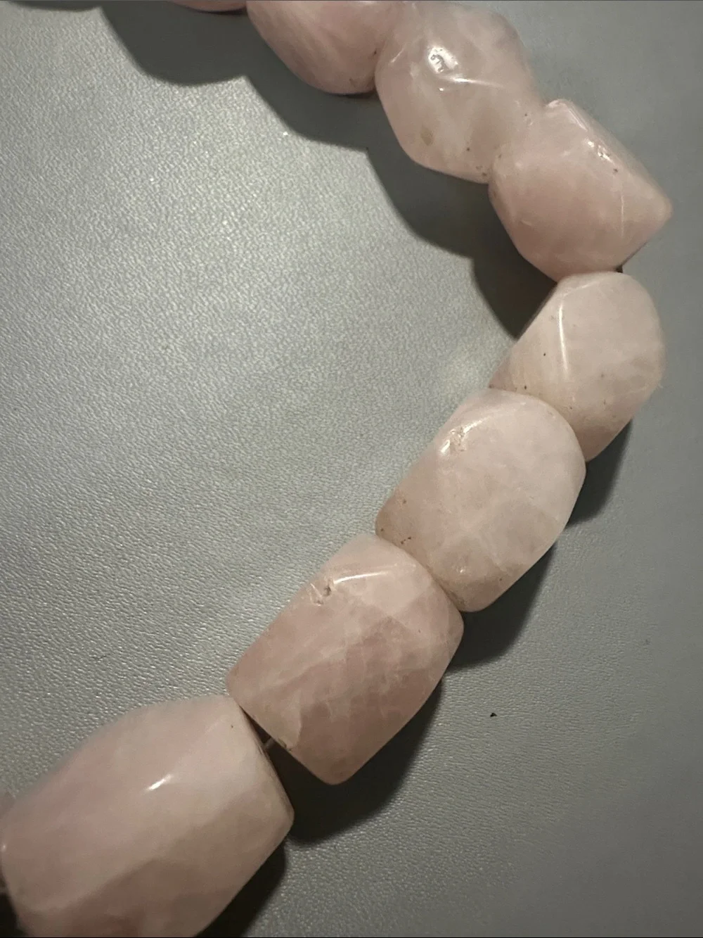 Rose Quartz Chunky Bead Necklace